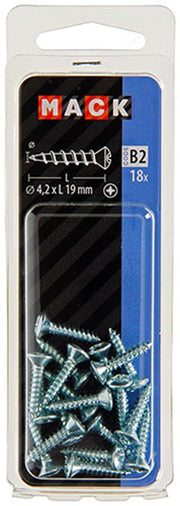 Mack 1017486 - zelftappende schroef bvk verz.18 st 4,2 x 19 mm | 10 stuks - afbeelding 2