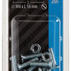 Mack 1017491 - metaalschroef verz. kop + moer verz. 20st m4 x 16 mm | 10 stuks
