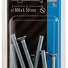 Mack 1017496 - metaalschroef verz. kop + moer verz. 9 st m4 x 50 mm | 10 stuks