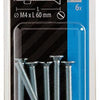 Mack 1017497 - metaalschroef verz. kop + moer verz. 6 st m4 x 60 mm | 10 stuks