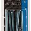 Mack 1017506 - metaalschroef verz. kop + moer verz. 6 st m5 x 70 mm | 10 stuks