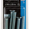 Mack 1017513 - metaalschroef verz. kop + moer verz. 5 st m6 x 60 mm | 10 stuks