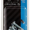 Mack 1017525 - metaalschroef cyl. kop + moer verz. 14 st m5 x 25 mm | 10 stuks