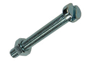 Mack 1017527 - metaalschroef cyl. kop + moer verz. 10 st m5 x 40 mm | 10 stuks - afbeelding 1