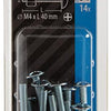 Mack 1017543 - kachelbout + moer staal verzinkt 14 st m4 x 40 mm | 10 stuks