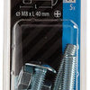 Mack 1017559 - kachelbout + moer staal verzinkt 5 st m8 x 40 mm | 5 stuks