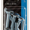 Mack 1017571 - houtbout + moer staal verzinkt7 st m6 x 50 mm | 5 stuks