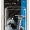 Mack 1017579 - houtbout + moer staal verzinkt6 st m8 x 30 mm | 5 stuks