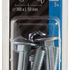 Mack 1017581 - houtbout + moer staal verzinkt5 st m8 x 50 mm | 5 stuks