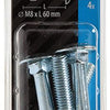 Mack 1017582 - houtbout + moer staal verzinkt4 st m8 x 60 mm | 5 stuks