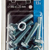 Mack 1017606 - tapbout + moer staal verzinkt 13 st m6 x 25 mm | 10 stuks