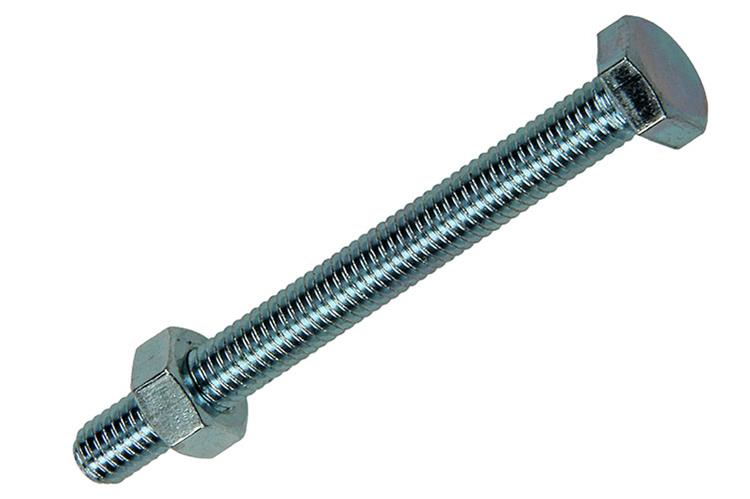 Mack 1017610 - tapbout + moer staal verzinkt 7 st m6 x 60 mm | 10 stuks