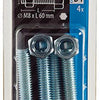 Mack 1017617 - tapbout + moer staal verzinkt 4 st m8 x 60 mm | 10 stuks