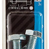 Mack 1017620 - tapbout + moer staal verzinkt 3 st m10 x 30 mm | 5 stuks