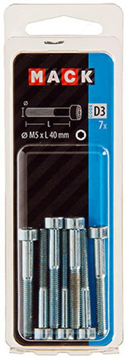Mack 1017648 - binnenzeskant bout cyl.kop verz. 7 st m5 x 40 mm | 10 stuks - afbeelding 2