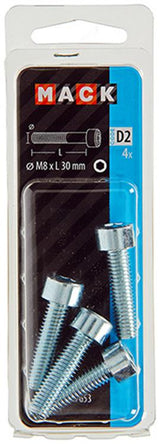 Mack 1017653 - binnenzeskant bout cyl.kop verz. 4 st m8 x 30 mm | 10 stuks - afbeelding 2