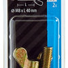 Mack 1017703 - vleugelschroef geelverzinkt 2 st m8 x 40 mm | 10 stuks