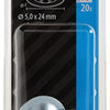 Mack 1017759 - sluitplaat vr gipsplaatschr. verz. 20 st 5 x 24 mm | 10 stuks