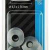 Mack 1017761 - dichtingsring rubber verzinkt 15 st 6,5 x 16 mm | 10 stuks