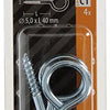 Mack 1017777 - schroefoog staal verzinkt 4 st 5,0 x 40 mm | 10 stuks