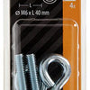 Mack 1017791 - schroefoog metrisch + moer verzinkt 4 st m6 x 40 mm | 10 stuks