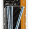 Mack 1017792 - schroefoog metrisch + moer verzinkt 3 st m6 x 60 mm | 10 stuks