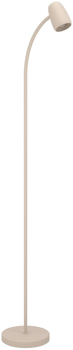 Eglo carlo vloerlamp - e14 - 170 cm - zandkleur beige crème - kantelbaar