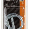 Mack 1017801 - schroefhaak staal verzinkt 4st 5,0 x 35 mm | 10 stuks