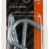 Mack 1017802 - schroefhaak staal verzinkt 4st 5,0 x 40 mm | 5 stuks