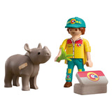 Playmobil duopack ranger met neushoorn - 72025 - afbeelding 2