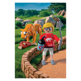 Playmobil dierentuin speelset tijger en bezoeker met accessoires. - afbeelding 5