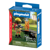 Playmobil specials brandweerman met brandhaard - 72149 - afbeelding 3