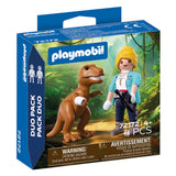 Playmobil duopack t-rex met onderzoeker - 72172 - afbeelding 1