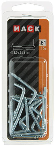 Mack 1017818 - schroefduim staal verzinkt 15 st 3,0 x 35 mm | 10 stuks - afbeelding 3