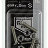 Mack 1019806 - metaalschroef verz. kop + moer rvs 12 st m4x20 | 10 stuks