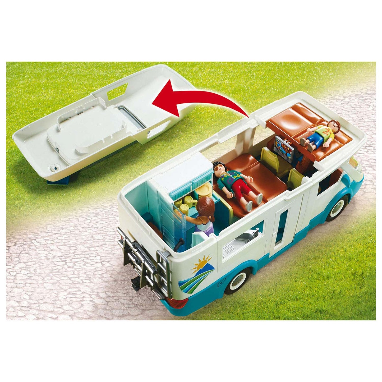 Playmobil Family Fun Camper met Familie 70088