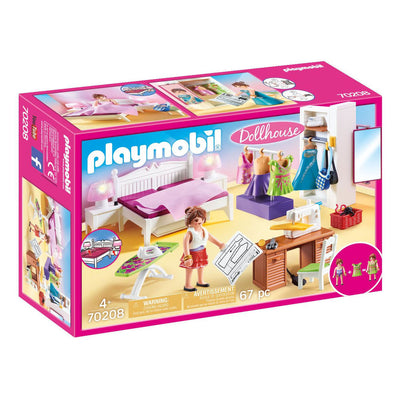 Playmobil Dollhouse Slaapkamer met Mode Ontwerphoek 70208