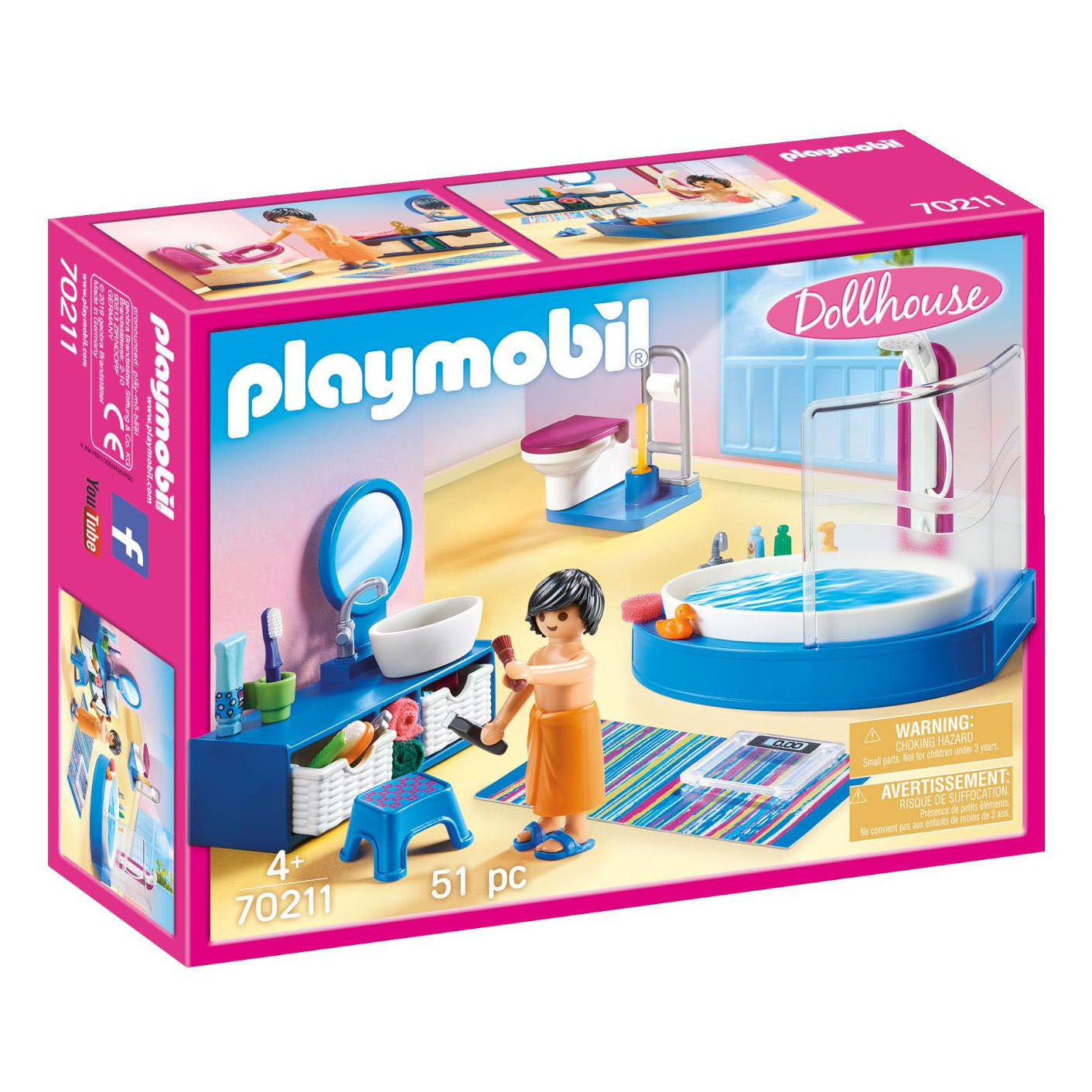 Playmobil dollhouse badkamer met ligbad - 70211