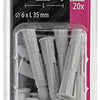 Mack 1017886 - universeelplug met kraag polyethyl.20st 6 x 35 mm | 5 stuks