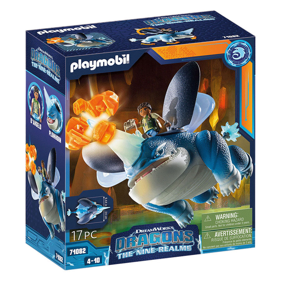 Playmobil dragons: the nine realms plowhorn d'angelo - 71082
