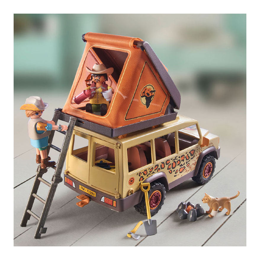 Playmobil Wiltopia met de Terreinwagen bij de Leeuwen 7129