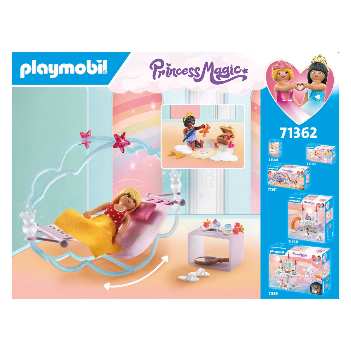 Playmobil princess magic pyjamaparty in de wolken - 71362
