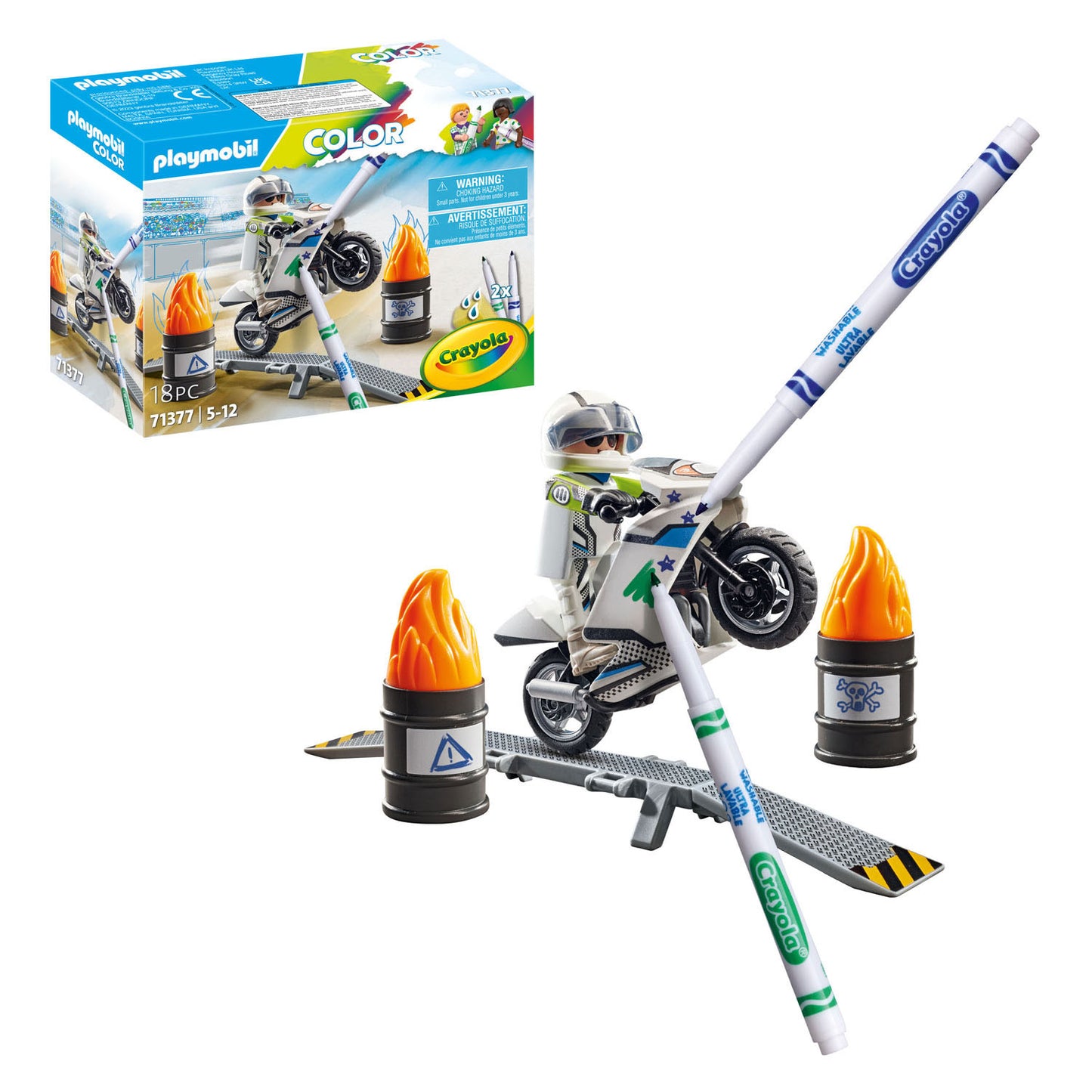 Playmobil Color Motorcrossmotor 71377