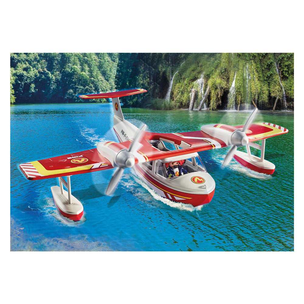 Playmobil action heroes brandweervliegtuig met blusfunctie - 71463