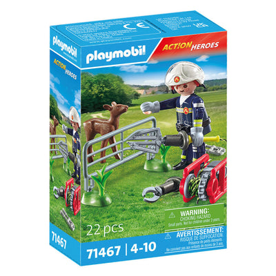 Playmobil action heroes dierenbescherming brandweer - 71467