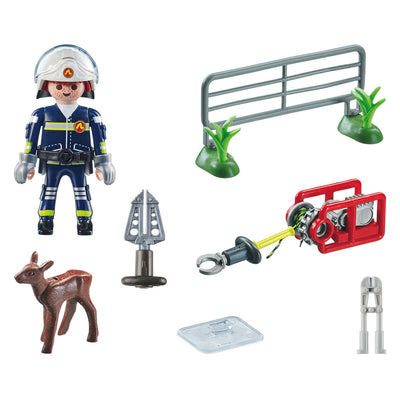Playmobil action heroes dierenbescherming brandweer - 71467