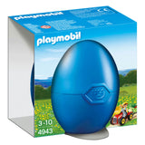 Playmobil jongen met kindertractor in ei 4943 - afbeelding 1