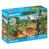 Playmobil dinos stegosaurusnest met eierdief 71526 - afbeelding 1