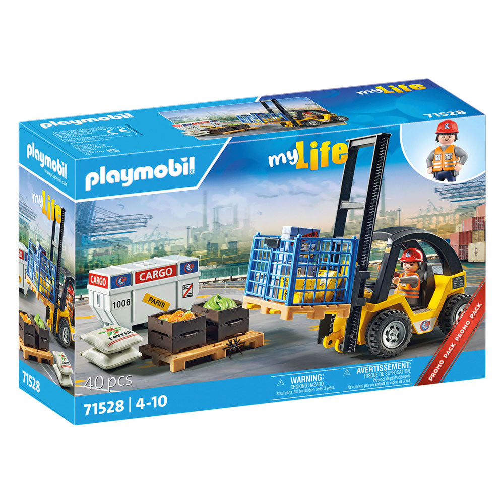 Playmobil city action heftruck met lading
