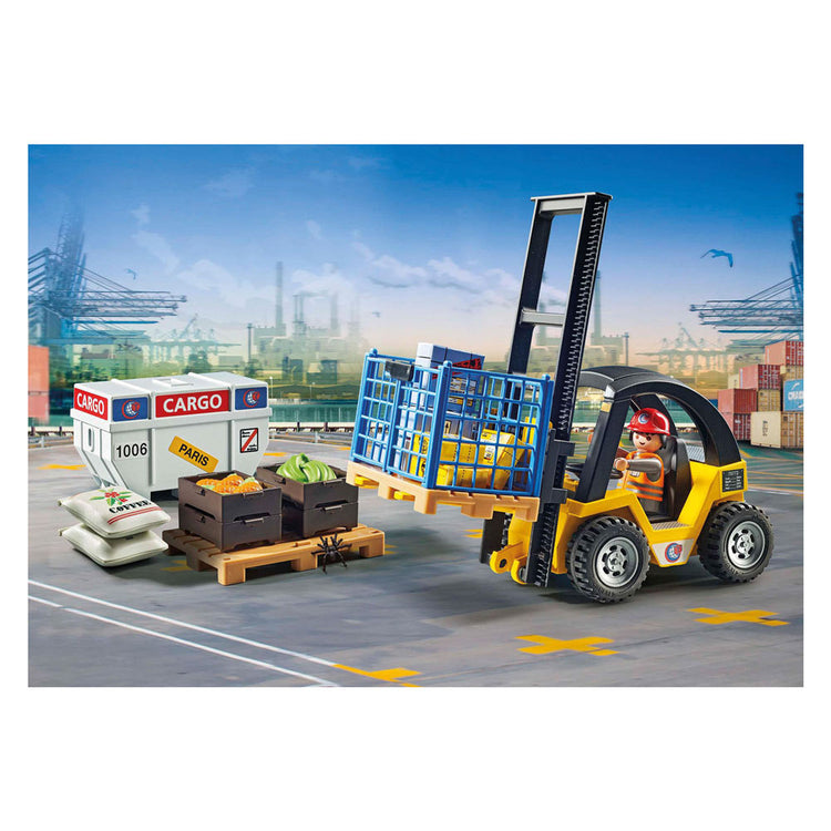 Playmobil city action heftruck met lading